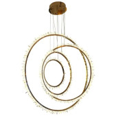 PS1648 ROCK CRYSTAL BRASS CIRCLES LIGHT