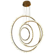 PS1648 ROCK CRYSTAL BRASS CIRCLES LIGHT