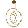PS1648 ROCK CRYSTAL BRASS CIRCLES LIGHT