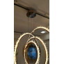 PS1648 ROCK CRYSTAL BRASS CIRCLES LIGHT
