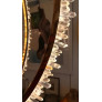 PS1648 ROCK CRYSTAL BRASS CIRCLES LIGHT