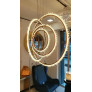 PS1648 ROCK CRYSTAL BRASS CIRCLES LIGHT
