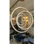 PS1648 ROCK CRYSTAL BRASS CIRCLES LIGHT