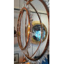PS1648 ROCK CRYSTAL BRASS CIRCLES LIGHT