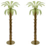 PS1845 AMBER GREEN PALM TREE