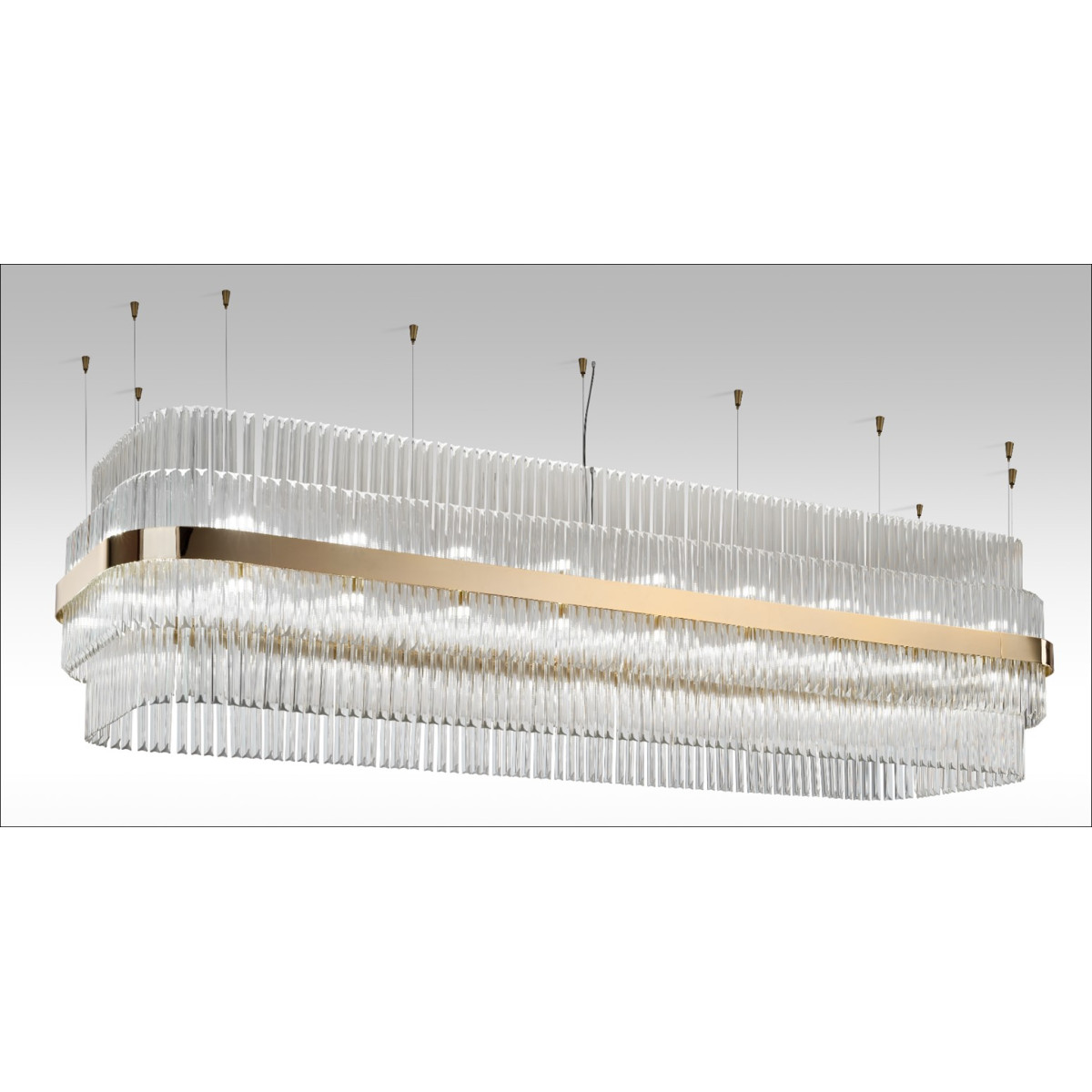 PS2194 CLEAR TRIHEDRONS CHANDELIER PS2194 CLEAR TRIHEDRONS CHANDELIER
