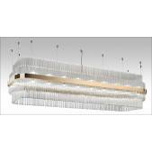 PS2194 CLEAR TRIHEDRONS CHANDELIER
