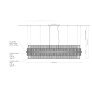 PS2194 CLEAR TRIHEDRONS CHANDELIER