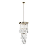 PS2197 CLEAR DROP CHANDELIER