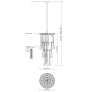 PS2197 CLEAR DROP CHANDELIER
