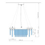 PS2199 CLEAR ROUND CEILING LAMP