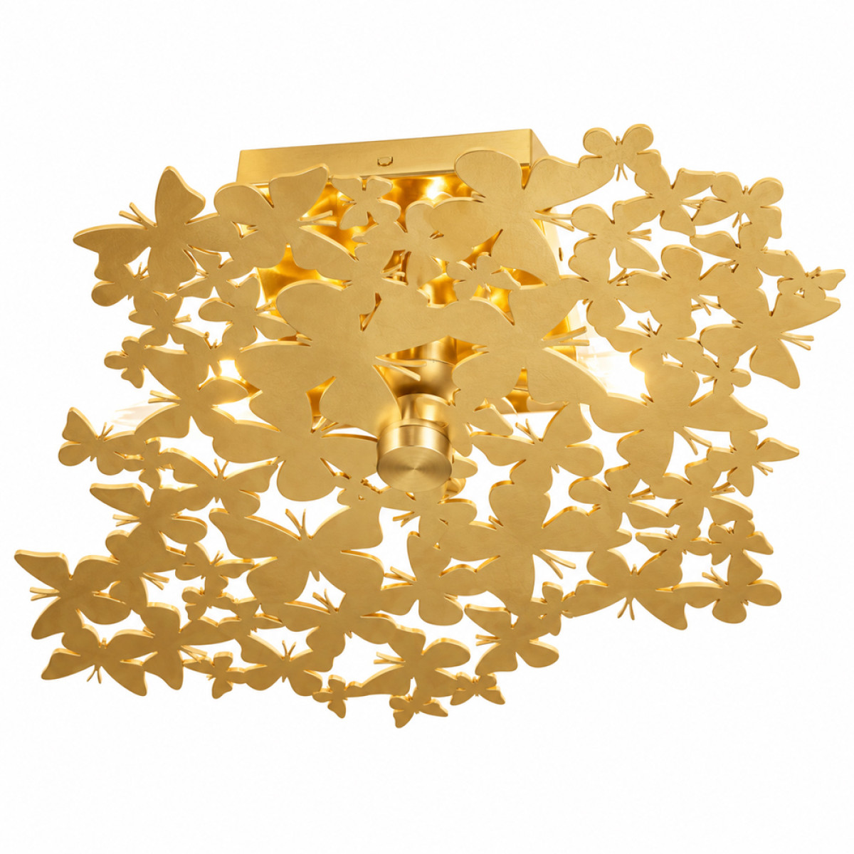 IQ4699 Small Butterfly Flush Mount Ceiling Light - Textured Gold IQ4699 Small Butterfly Flush Mount Ceiling Light - Textured Gold
