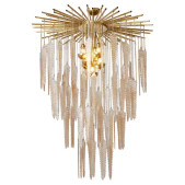 PS1792 SCULPTED MURANO GLASS CHANDELIER