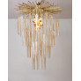PS1792 SCULPTED MURANO GLASS CHANDELIER