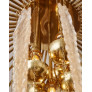 PS1792 SCULPTED MURANO GLASS CHANDELIER
