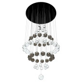 PS2009 VINE CHANDELIER GREY AND CLEAR