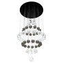 PS2009 VINE CHANDELIER GREY AND CLEAR