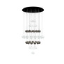 PS2009 VINE CHANDELIER GREY AND CLEAR