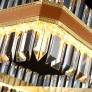 PS2127 RECTANGULAR K9 CRYSTAL CHANDELIER