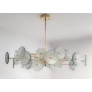 PS2342 GREEN FLOWERS CHANDELIER