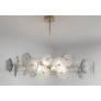 PS2342 GREEN FLOWERS CHANDELIER