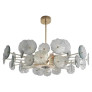 PS2342 GREEN FLOWERS CHANDELIER