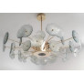 PS2342 GREEN FLOWERS CHANDELIER