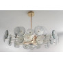 PS2342 GREEN FLOWERS CHANDELIER