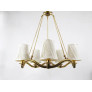 PS2495 MODERN CURVED BRASS WAVE CHANDELIER