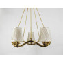 PS2495 MODERN CURVED BRASS WAVE CHANDELIER