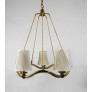 PS2495 MODERN CURVED BRASS WAVE CHANDELIER