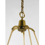 PS2495 MODERN CURVED BRASS WAVE CHANDELIER