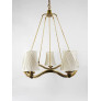 PS2495 MODERN CURVED BRASS WAVE CHANDELIER