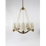 PS2495 MODERN CURVED BRASS WAVE CHANDELIER