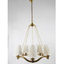 PS2495 MODERN CURVED BRASS WAVE CHANDELIER