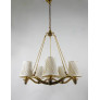 PS2495 MODERN CURVED BRASS WAVE CHANDELIER