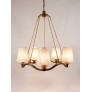 PS2495 MODERN CURVED BRASS WAVE CHANDELIER