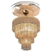 PS2508 ITALIAN TUBI TRONCHI MURANO GLASS CHANDELIER