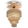 PS2508 ITALIAN TUBI TRONCHI MURANO GLASS CHANDELIER