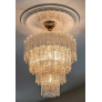 PS2508 ITALIAN TUBI TRONCHI MURANO GLASS CHANDELIER