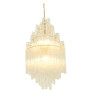 PS2888 CLEAR GLASS TUBES CHANDELIER