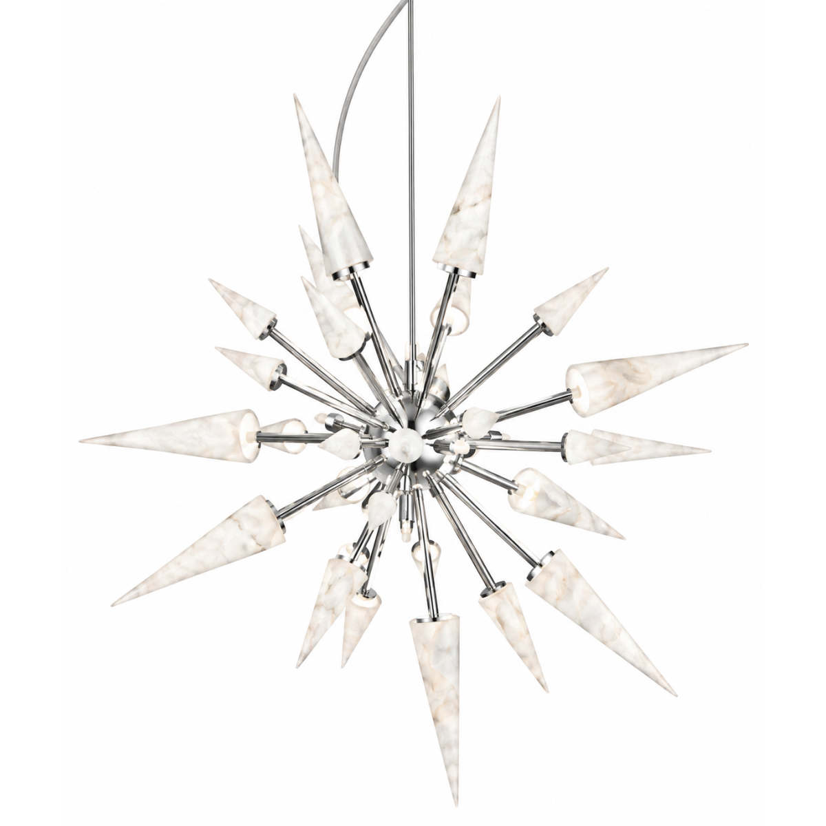 PS2928 MODERN ALABASTER SPUTNIK CHANDELIER PS2928 MODERN ALABASTER SPUTNIK CHANDELIER