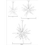 PS2928 MODERN ALABASTER SPUTNIK CHANDELIER