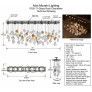 PS3117 Glass Rock Chandelier