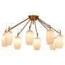 PS1742 RARE STILNOVO CHANDELIER