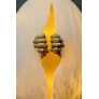 PS1785 EGG ALABASTER SCONCE