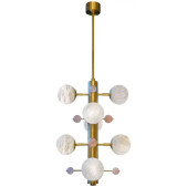 PS1787 ALABASTER GLOBES QUARTZ