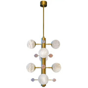 PS1787 ALABASTER GLOBES QUARTZ