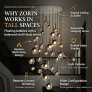 PS9118 CLEO BUBBLE STAIRCASE CHANDELIER