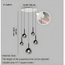 PS9118 CLEO BUBBLE STAIRCASE CHANDELIER